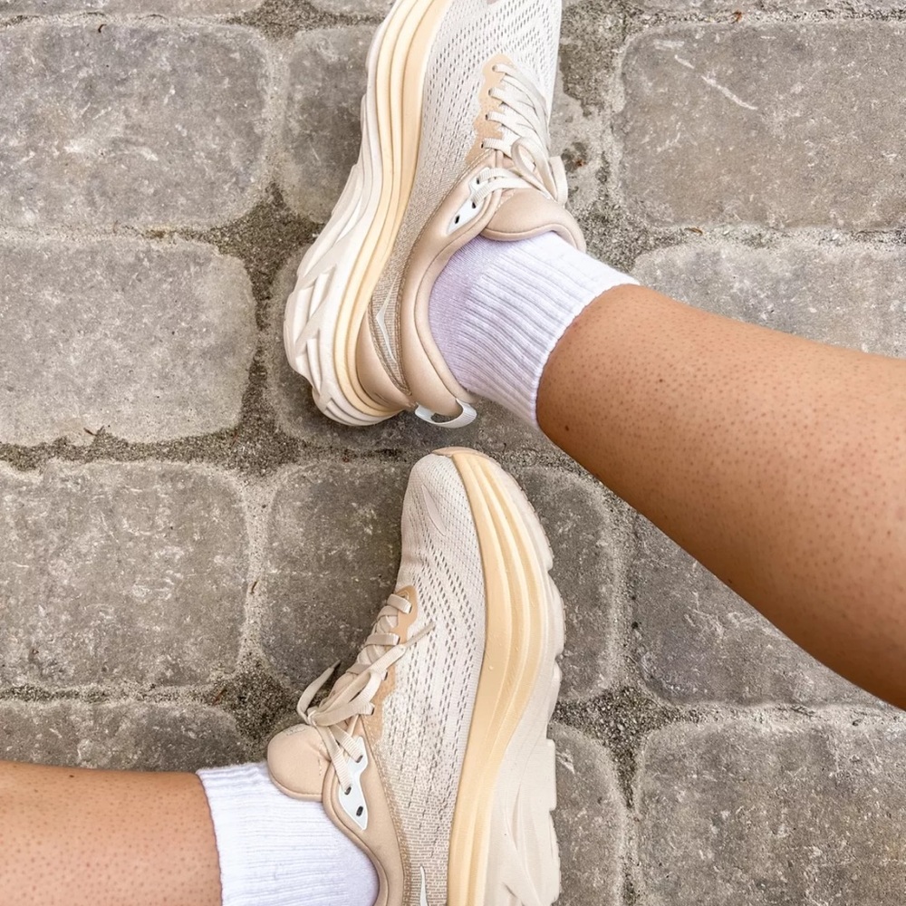 Women's Cream Athletic Sneakers